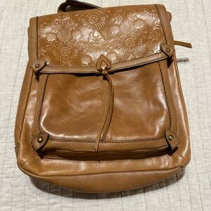 The Sak Brown Leather Backpack